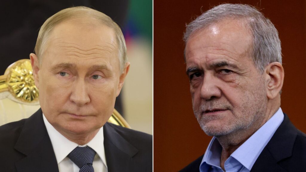 Russian and Iranian Leaders Meet Amid Warming Ties and Escalating Middle East Conflict